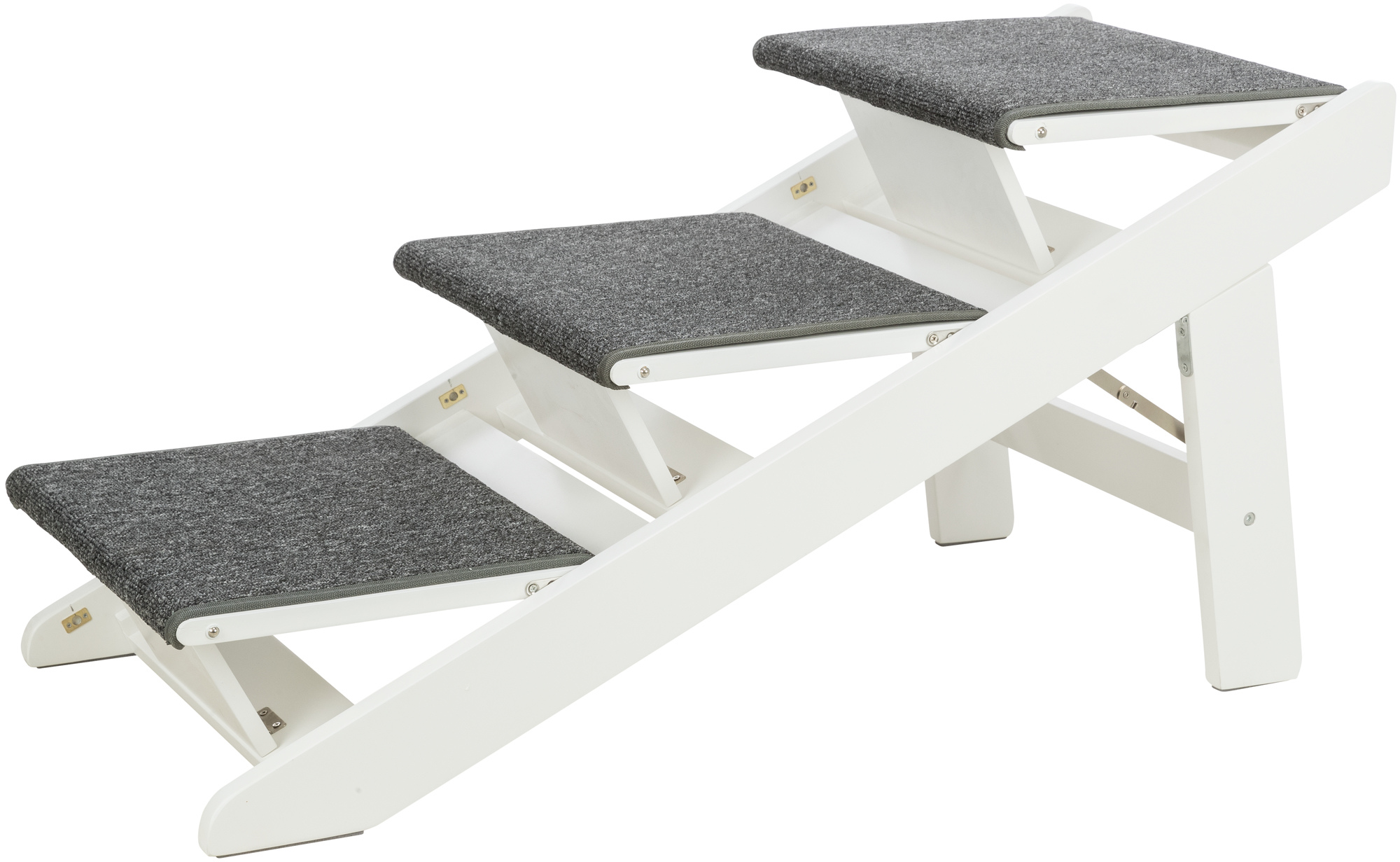 Trixie Rampe, ausklappbare Stufen, MDF, 44x46x106cm weiß
